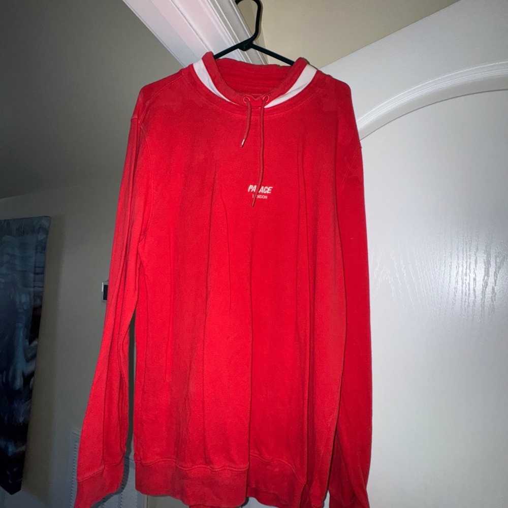 PALACE Red Crewneck Sweater for Men
